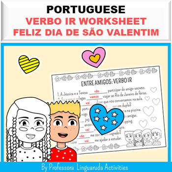 Preview of Portuguese Valentine's Day - São Valentim Atividade de Português Presente