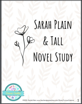 Preview of Sarah Plain & Tall Novel Unit Bundle