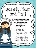 Sarah, Plain and Tall (Interactive Notebook Pages)