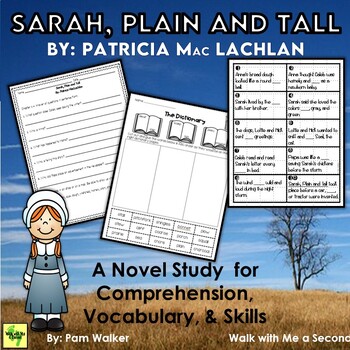 Preview of Sarah, Plain and Tall | A Novel Study