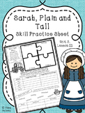 Sarah, Plain and Tall (Skill Practice Sheet-- Journeys)