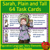 Sarah, Plain and Tall Task Cards (64) Skill Building and T