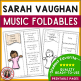 Jazz Musician Worksheets - Sarah Vaughan