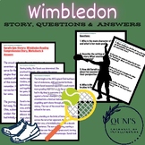 Sarah's Victory! Wimbledon Reading Comprehension Story, Wo