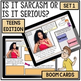 Sarcasm social language activities teens BOOM CARDS™ socia