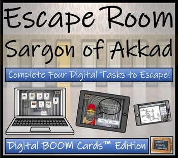 Preview of Sargon of Akkad BOOM Cards™  Digital Escape Room Activity