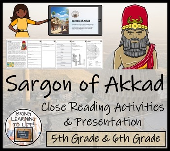 Preview of Sargon of Akkad Close Reading Comprehension Activity | 5th Grade & 6th Grade