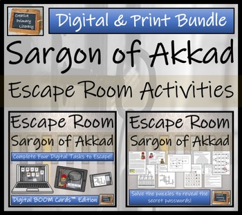 Preview of Sargon of Akkad Escape Room Bundle | BOOM Cards™ Digital & Print Versions