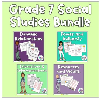 Preview of Saskatchewan Grade 7 Social Studies Bundle