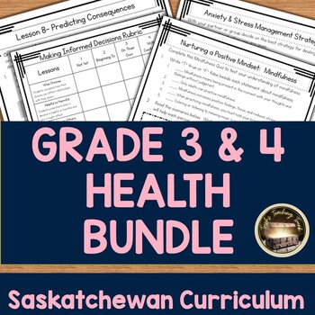 Preview of Saskatchewan Health Bundle for Grade 3 and 4 Split Class Instruction