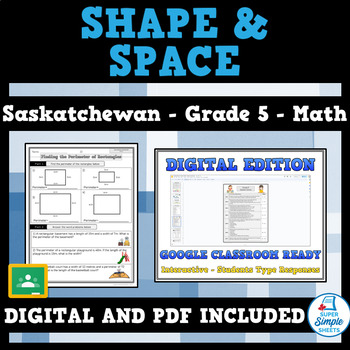 Preview of Saskatchewan - Math - Grade 5 - Shape and Space - GOOGLE AND PDF