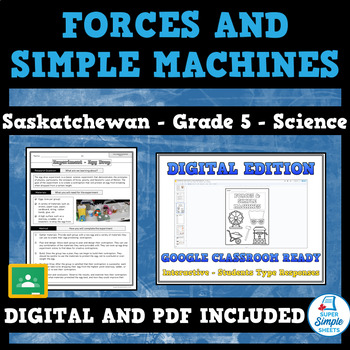 Preview of Saskatchewan - Science - Grade 5 - Forces and Simple Machines