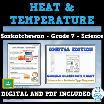 Preview of Saskatchewan - Science - Grade 7 - Heat and Temperature
