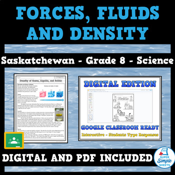 Preview of Saskatchewan - Science - Grade 8 - Forces, Fluids and Density