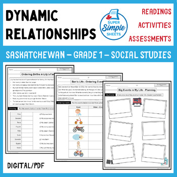 Preview of Saskatchewan - Social Studies - Grade 1 - Dynamic Relationships