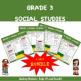 Saskatchewan  Social Studies - Grade 3  Units 1-4 Bundled Set