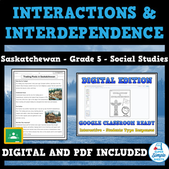 Preview of Saskatchewan - Social Studies - Grade 5 - Interactions and Interdependence