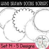 Round Doodle Frames // Personal and Commercial Use // Set 14