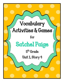 Satchel Paige Vocabulary Words - ppt video online download