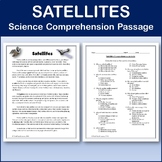 Satellites - Science Comprehension Passage & Activity - Editable