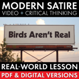 Satire Video Analysis, Birds Aren’t Real Conspiracy Theory