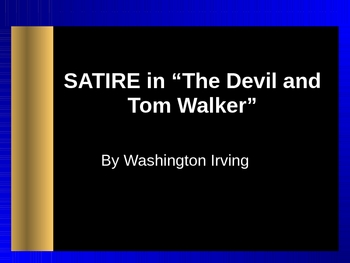 who wrote the devil and tom walker