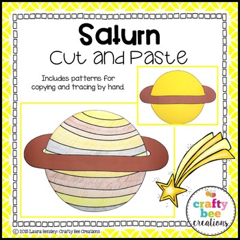 Preview of Saturn Craft | Space Activities | Outer Space Theme Unit | Solar System | Planet