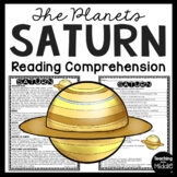 Planet Saturn Reading Comprehension Informational Text Wor