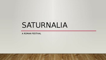 Preview of Saturnalia Powerpoint