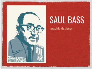 Preview of Saul Bass Film Project Resources