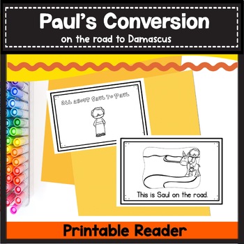 Saul (Paul) His Conversion- Bible Lesson (All About Series-Preschool/Kinder)