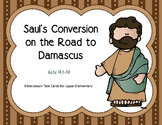 Saul's Conversion on the Road to Damascus Task Cards