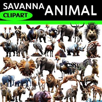 Preview of Savanna Animal clipart (Creative Clips Clipart)