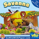 Savanna Habitat Craft Activity | African Grassland Habitat