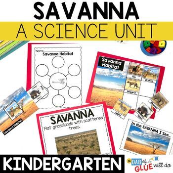 Preview of Savanna Habitat Science Lessons and Activities for Kindergarten