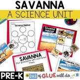 Savanna Habitat Science Lessons and Activities for Pre-K