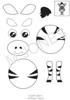 Safari animal craft templates by MJ's Store | TPT