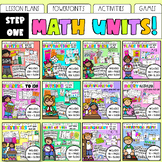 Math Units: BUNDLE | Step 1 | Differentiated Lessons, Powe