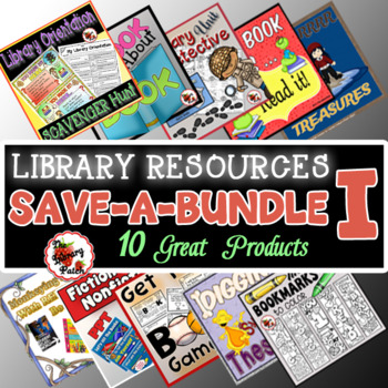 Preview of Elementary Library Skills and Resources Bundle #1