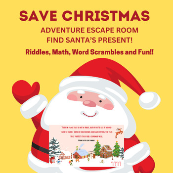 Preview of Save Christmas Escape Room (Find Santa's Sack of Gifts!)