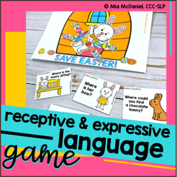 Preview of Save Easter Language Skills Game - 270 Language Tasks Cards for Speech Therapy