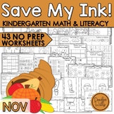 Kindergarten Math Worksheets and Phonics Worksheets Fall a