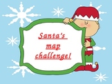 Save Santa's Christmas map grid reference animated Geograp