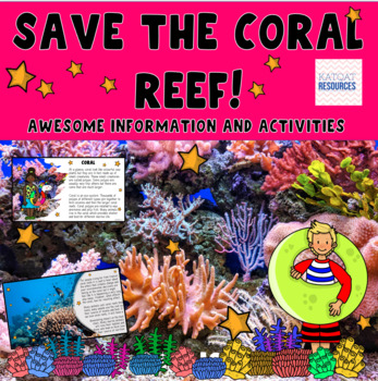 Preview of Save The Coral Reef -  Climate Change - Earth Day- Google Lessons