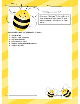 Preview of Save the Bees! Project