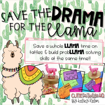 Preview of Save the DRAMA for the LLAMA!! Problem Solving & Social Emotional Learning