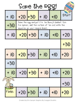 Save the Egg! Adding Multiples of 10 by Erin Sample | TpT