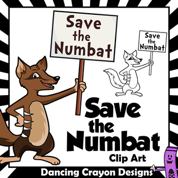 Preview of Save the Numbat Clip Art - Endangered Species