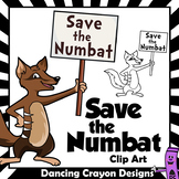 Save the Numbat Clip Art - Endangered Species