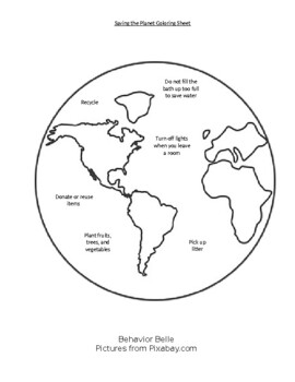 coloring printables of planet earth